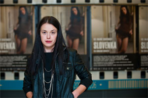 Slovenka - Nina Ivanišin na premieri filma, foto: Borut Peterlin